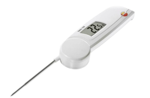 [52902380] TESTO 103 FOLDING THERMOMETER STAINLESS STEEL PROBE -30°C TO +220°C - IP55