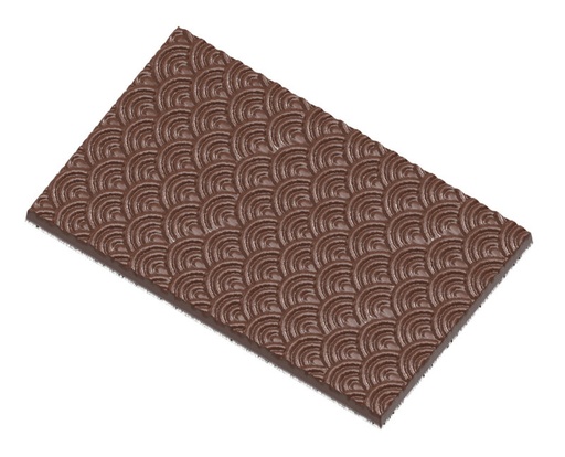 [70410604] WAVES CHOCOLATE TABLET MOLD CW12007 13.5X27.5CM 65.5GR