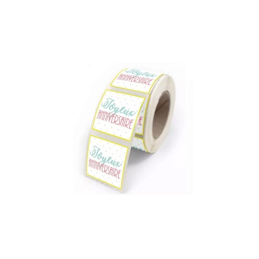 [70407641] FANCY BIRTHDAY ADHESIVE LABELS