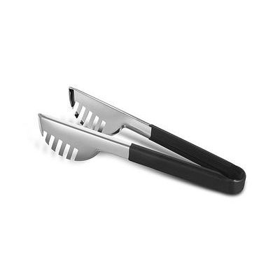 [57659185]  COMAS STAINLESS STEEL/BLACK TONGS BUFFET SALAD FLAT PRONGS