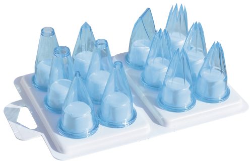[50921110] SET 12 DOUILLES PVC ASSORTIES BLEU/BT APPRENTI