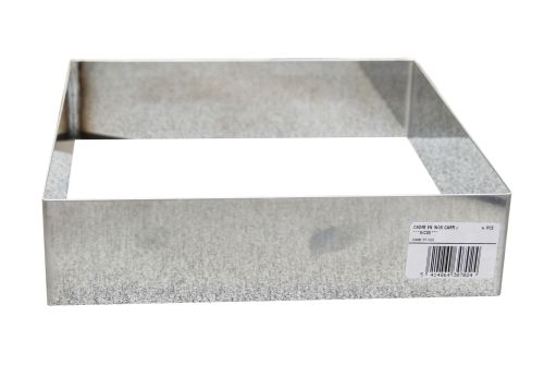 [51701093] CADRE EN INOX CARRÉ 18 X 5 CM