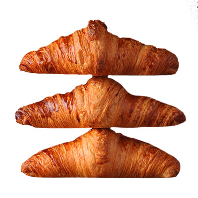 [02040926] DELIFRANCE 27863 MINI CROISSANT DROIT HERITAGE  BEURRE 24% PAC 180X30GR