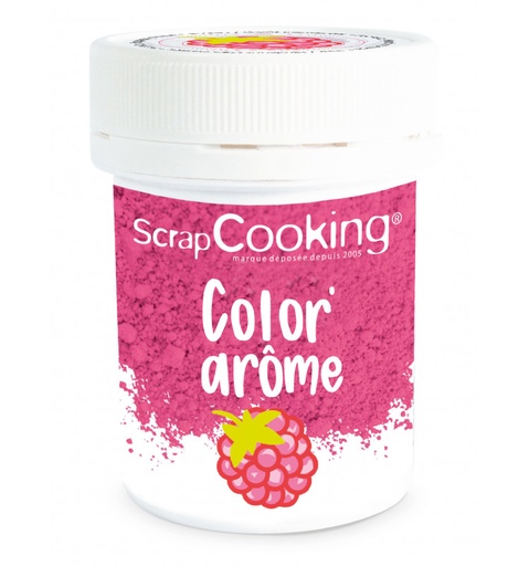 [08055667] SCRAPCOOKING KLEURSTOF AROME  ROZE/FRAMBOOS 10GR