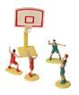 [53503252]  PLASTIC BASKETBALL PLAYERS KIT + BASKET