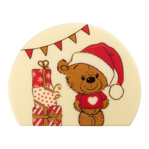 [08054632] 2015487 KERSTBEERTJE BLOK EINDKAP 10X8CM 40ST