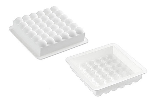 [51657206] MOULE SILIKOMART BUBBLES 180 X 180MM H 50MM VOL 1400ML TORTAFLEX