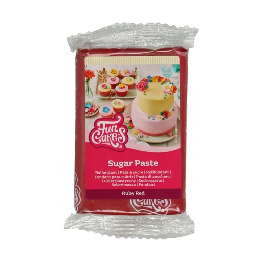[70407358] FUNCAKES SUGAR PASTE RUBY RED 250GR