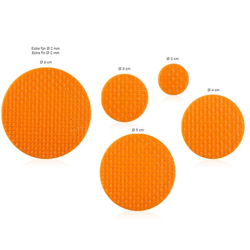 [08034229] 34360 RONDJES ASSORTIMENT ORANJE  75ST = DOOS