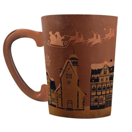 [08057871] 074182 PCB FEUILLES IMPRIMÉES LE VILLAGE POUR MUG25,35X11 CM 10PCES ***S/CD***