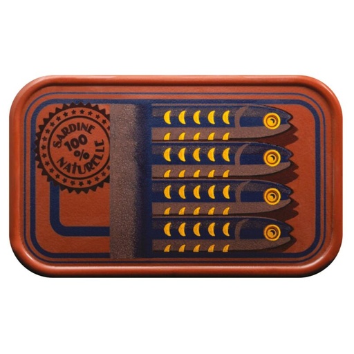 [08056981] 061115 PCB BLISTERS COUV BTES SARDINE 100% NATUREL POUR 16 PCES 11,5X7 CM 4PCES ***S/CD***
