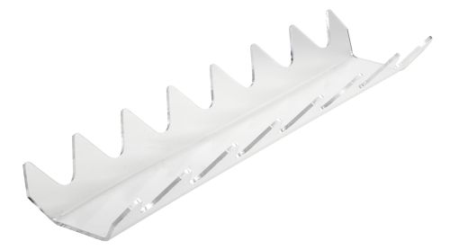 [53911126] PLEXIGLASSES SANDWICH DISPLAY STAND 7 BOXES 520 X 135 MM - TRANSPARENT OR BLACK