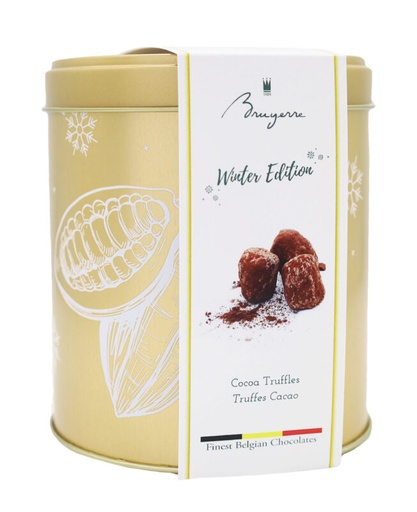 [11040223] BRUYERRE METALEN DOOS WINTERTRUFFEL CACAO 250GR 6X250GR