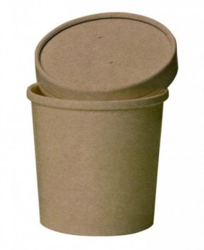 [25101084] KRAFT SOUP/ICE CREAM JARS 470ML + 25PCS LIDS