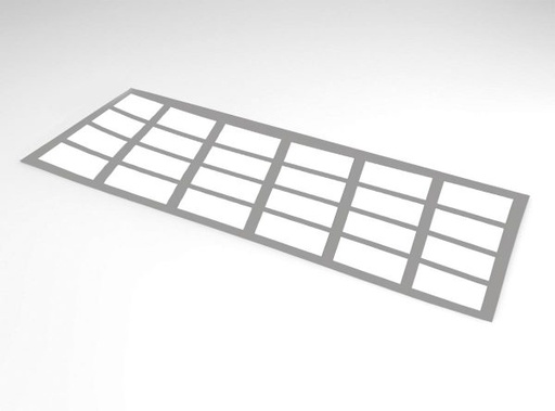 [08056954] 061056 PCB CHABLON VOOR RECHTHOEKEN 5X2.5 CM - 24 POSITIES 1ST ***S/CD***