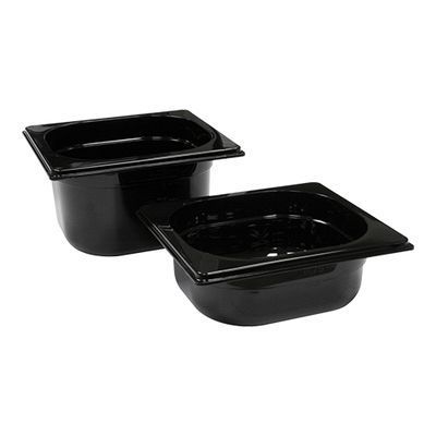 [57660318] BAC POLY NOIR GN1/6-150-2.3L-17.6X16.2 (-100°+100°)