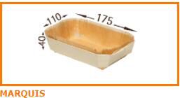 [24504027] PANI MOLDS MARQUIS 175X110X40 NEUTRAL BOX OF 200 PCES
