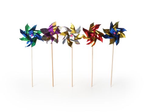 [53531210] + PIQUE AVEC MOULIN A VENT EOLIENNE 15CM 100PCS