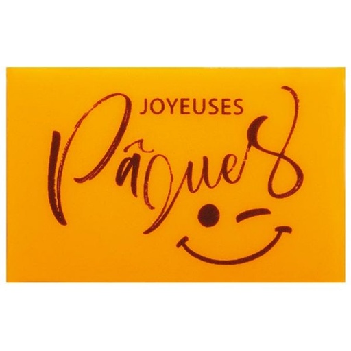 [08056920] 061002 PCB RECTANGLES CB PÂQUES SMILE 5X3.5 CM 75PCS ***S/CD***