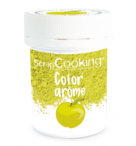 [08055664] SCRAPCOOKING FOOD SMAAK KLEURSTOF GROEN/APPEL 10GR