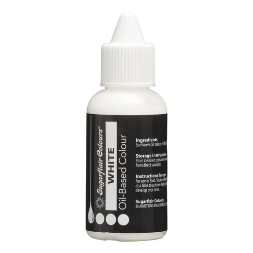 [08053447] SUGARFLAIR LIPOSOLUBLE DYE WHITE 30ML