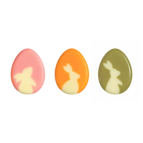 [08058257] 088129 PCB EGGS CB SILHOUETTES 3 DESIGNS 3X2,2CM 120PCS ***S/CDE***