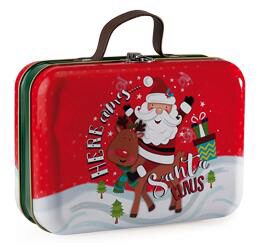 [60700555] SANTA CLAUS AND COMPANY SUITCASE WITH HANDLE 180X130X75MM