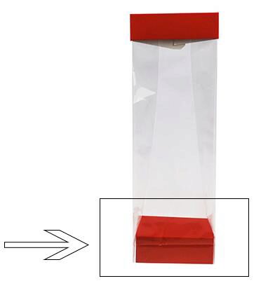 [60700287] SOCLE N°8 ROUGE FRAISE POUR FOND SACHET 8X5X3CM 100PCS