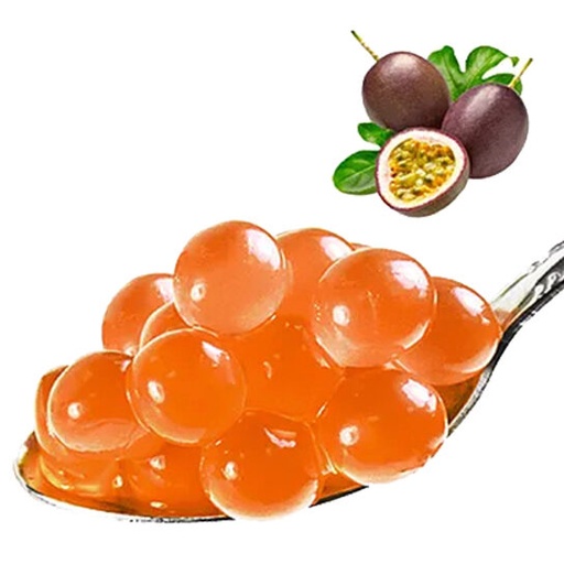 [25101209] BLACK COFFEE FRUIT PEARLS 3.4KG PASSION FRUIT TASTE FOR BUBBLE TEA