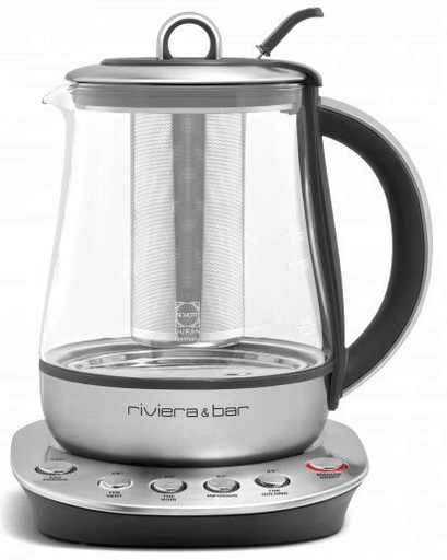 [60251233] RIVIERA & BAR JAIPUR THEEPOT 1,2L - 1300W - 5 TEMPERATUREN - 4 PROGRAMMA'S