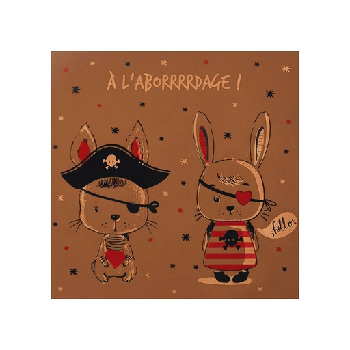 [08058296] 088178 PCB FEUILLES IMPR. A L'ABORDAGE ! POURR CARTES CARRÉES ET SACHETS 24PCS ***S/CDE***