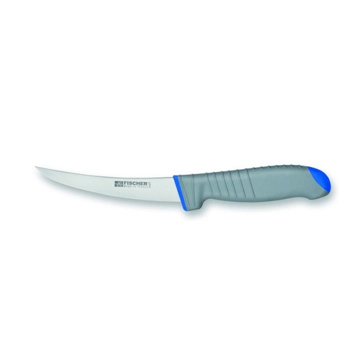 [50408737] FISCHER RIGID BONING KNIFE 13CM BI-MATERIAL HANDLE BLUE 78025-13GB