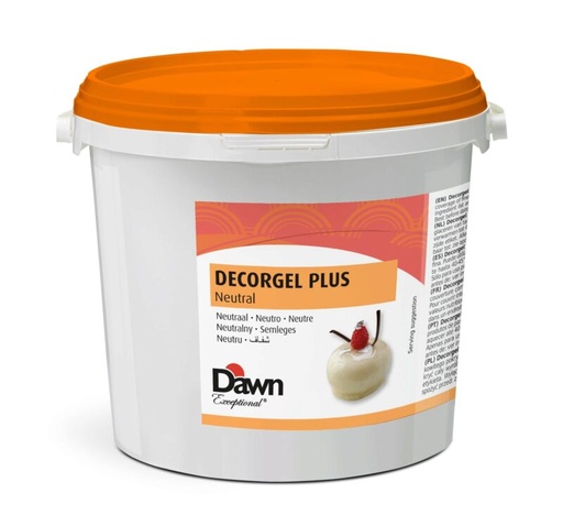 [03040326] DAWN DECORGEL PLUS NEUTRALE KOUD GLAZING 3KG