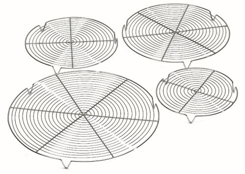 [50512355] GRILLE CHROMEE RONDE A TARTE 36CM AVEC PIEDS