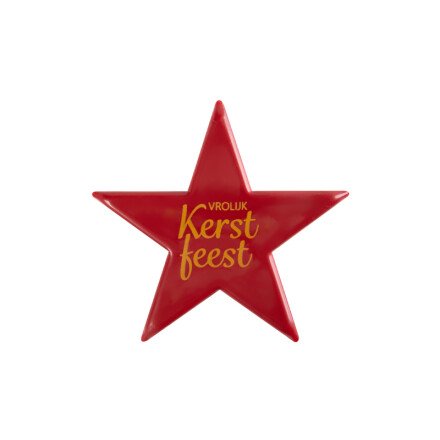 [08054664] 2015769 STAR VROLIJK KERSTFEEST 5.5CM 60PCS