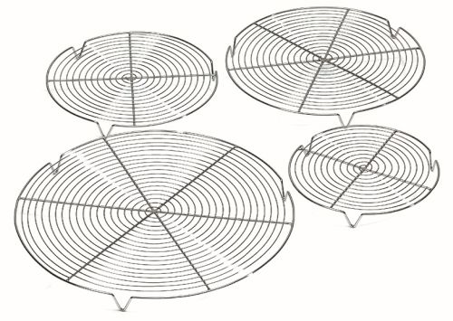 [50512288] GRILLE CHROMEE RONDE A TARTE 32CM AVEC PIEDS