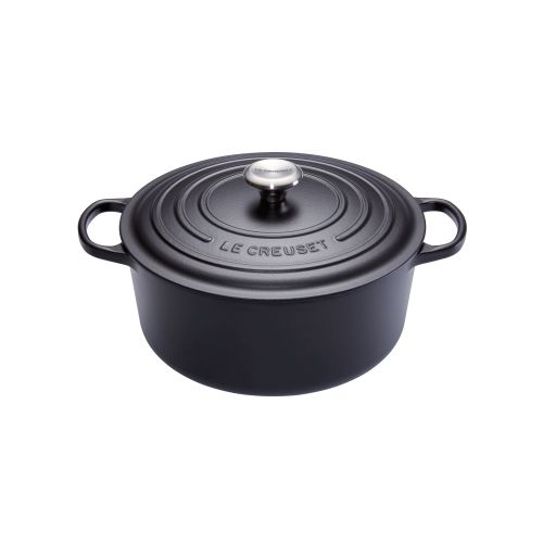 [54910400] LE CREUSET COCOTTE RONDE 20CM NOIRE 2.4L  2/4PSIGNATURE