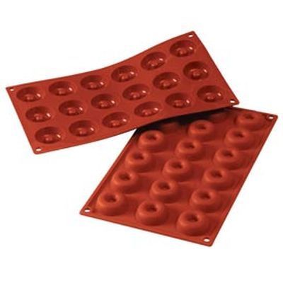 [57663815] SILIKOMART SF010 MOULE 18 MINI SAVARINS Ø41 H12MM 18ML ANTI-ADHESIF GN1/3 -50° À 250°