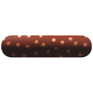 [08056392] PCB Gebogen verlichting FC Bronze erwt 3 ontwerpen 13,2x3,2 cm 24 stuks *** s / cd ***