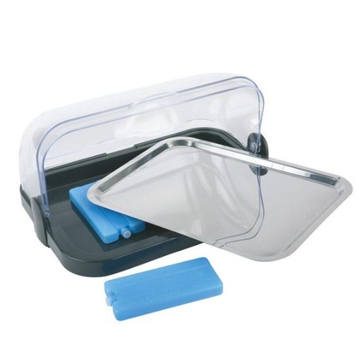 [60261661] APS PLATEAU REFRIGERE AVEC COUVERCLE RABATTABLE 44X32CM H20,5CM *SCDE*