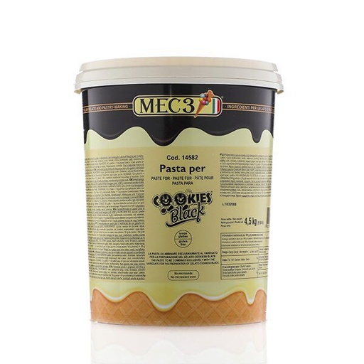 [07100013] MEC3 14582 IJSPASTA ZWARTE COOKIES 4,5KG