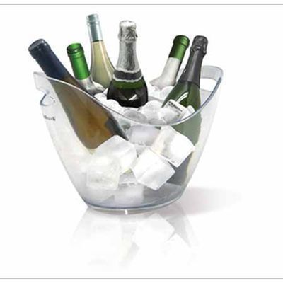 [57659063] VIN BOUQUET 6-BOTTLE TRANSPARENT WINE BUCKET