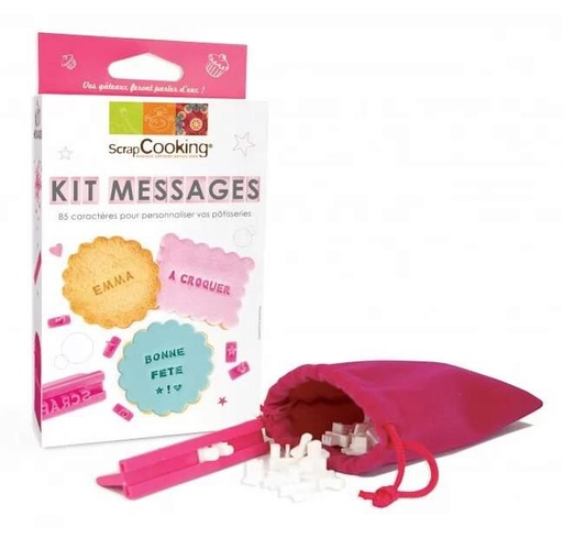 [08055612] SCRAPCOOKING TAMPONS  + SUPPORT - 85 CARACTERES