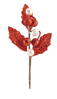 [62250634] RODE BALLEN MET KRALEN 11CM HOOG