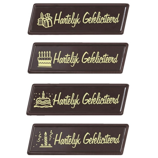 [08080995] 2054206 HARTELIJK GEFELICITEERD PLATE 60PCS ***S/CDE***