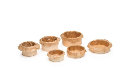 [24503955] PANI AMUSE BOUCHE Ø 6CM HT 3CM NEUTRAL + BAKING PAPER BOX OF 300 PCES