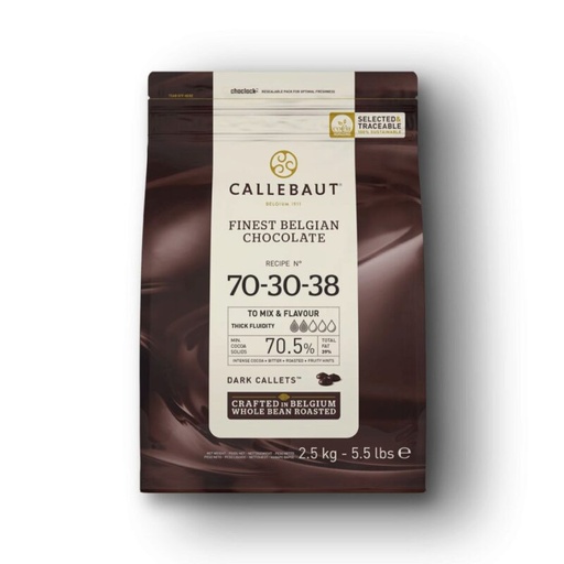 [03070125] CALLEBAUT 70-30-38-E4-U71 CALLETS FONDANT 70% 2,5KG