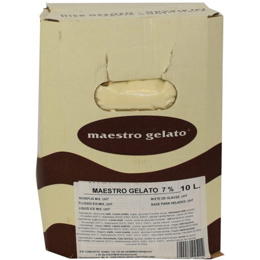[05101227] MAESTRO GELATO NEUTRAAL IJS MIX 7% MG 10L