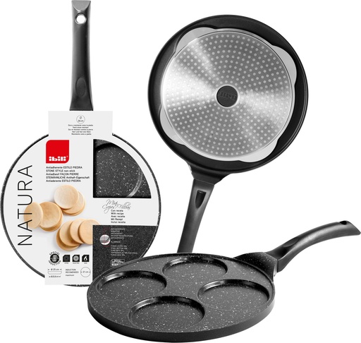 [55023330] IBILI NATURA FAN 26CM-4 MINI CREPE 10CM ANTI-AD. PIERRETOUS FIRE