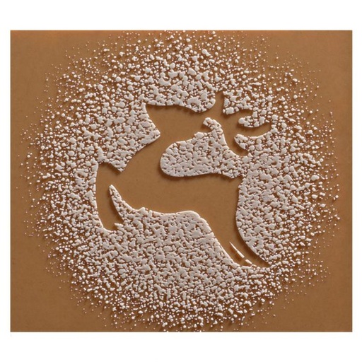 [08057898] 074210 PCB CBC END CAPS WITH SNOWY RELIEF 3 DESIGNS 8.5X7.5 CM 72PCS ***S/CD***